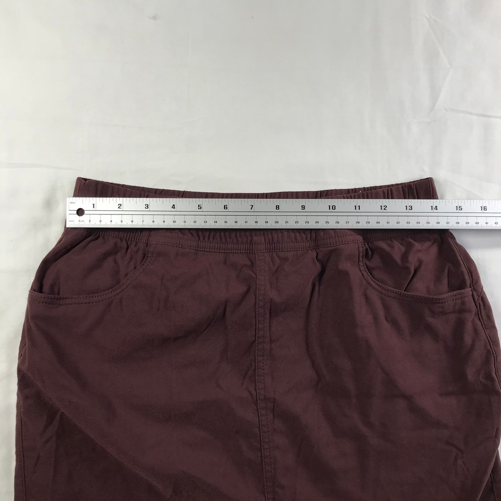 Prana Halle Skort Womens 8 Dark Red Burgundy Hiking Travel Stretch Active Mini - Picture 2 of 8